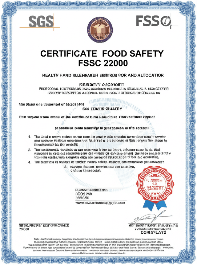 FSSC 22000 Food Safety Certification awarded to DPL Festive